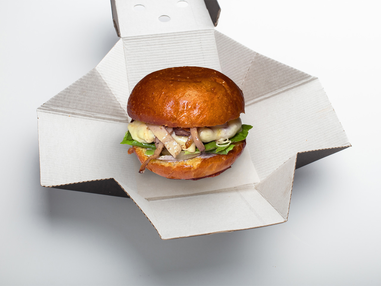 King Mushrooms burger